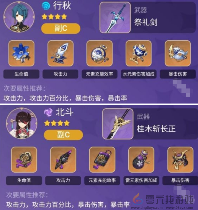 原神罗莎莉亚培养建议2024(图6)