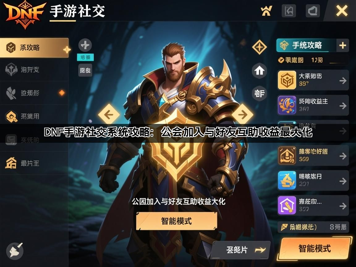 DNF手游社交系统攻略：公会加入与好友互助收益最大化(图1)